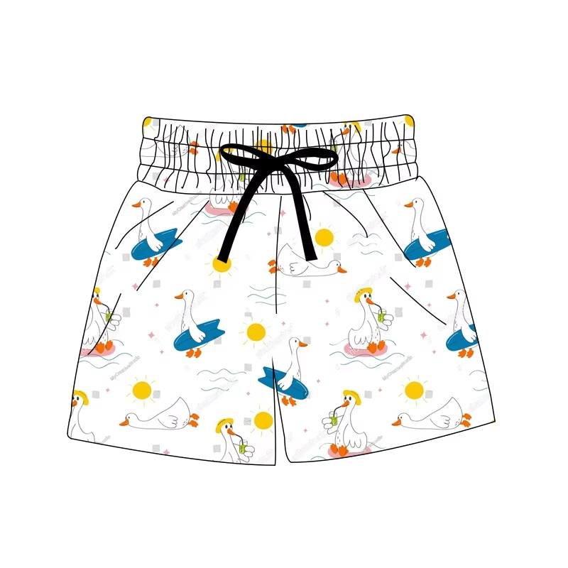 Custom moq 5 each style eta 6-7weeks baby boy clothes summer swim trunks 7-25.7.26