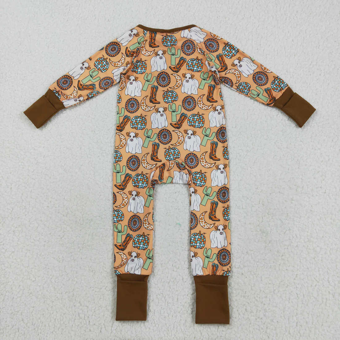 RTS NO MOQ Sibling Baby boy girls clothes western boots long-sleeve rompers