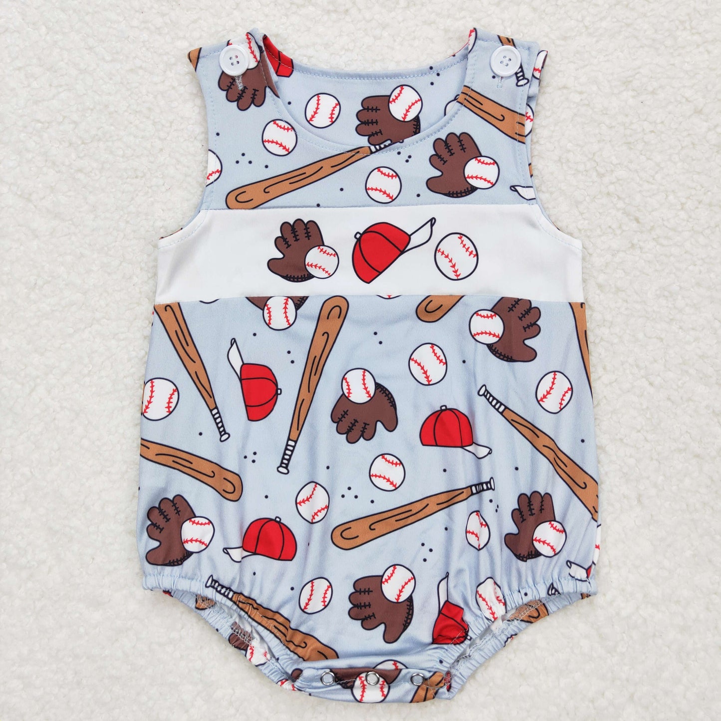 RTS NO MOQ（In Stock) Baseball hat blue vest jumpsuit