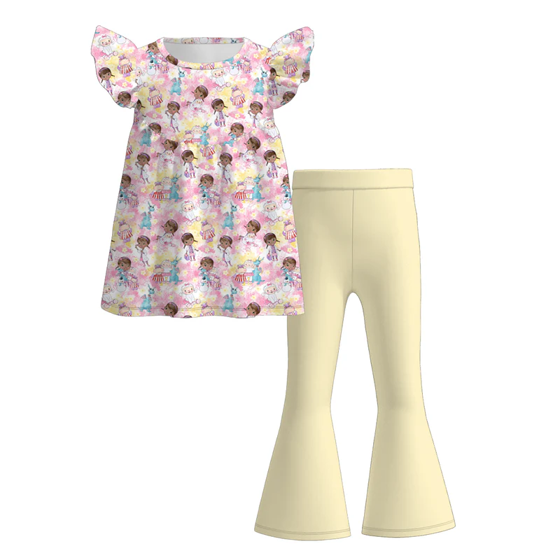 Custom moq 5 each style eta 6-7weeks baby girl clothes summer short sleeve pants sets 1 -25.7.16