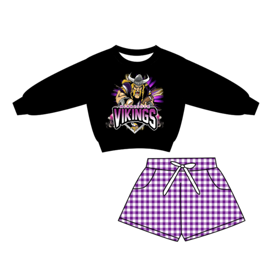 Custom moq 5 mix size milk silk summer teams baby boys clothes black long sleeve shorts sets-25.10.28
