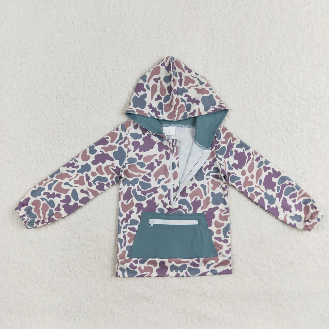 RTS NO MOQ Sibling baby boy girld clothes camouflage hooded long sleeve tops 4 and pants