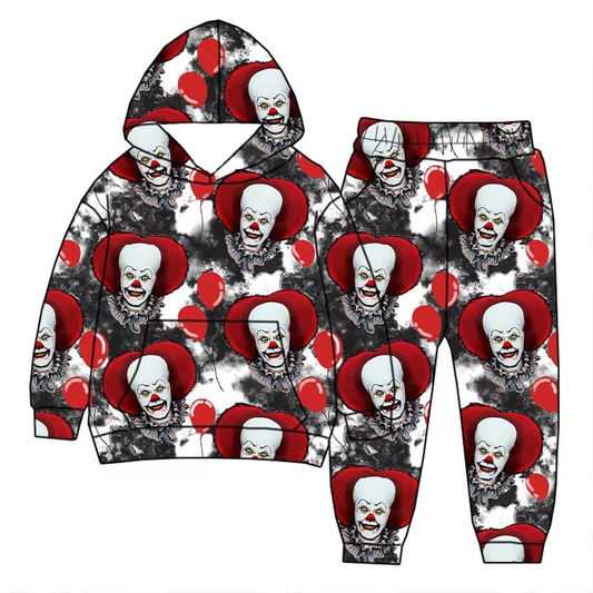 Custom moq 5 each style eta 6-7weeks baby boy clothes hooded long sleeve pants sets -25.8.1