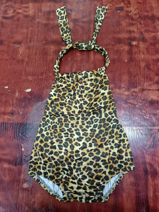 Custom moq 3 eta 6-7weeks baby girl clothes leopard vest romper-25.5.12