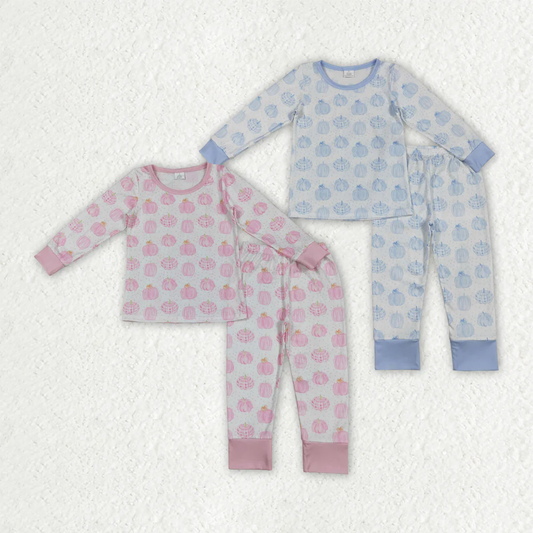 RTS NO MOQ Sibling Baby girls boys clothes modal halloween long-sleeved trousers suits