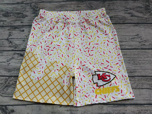 custom moq 3 eta 6-8weeks kids and adult Gold White Beach Summer Shorts