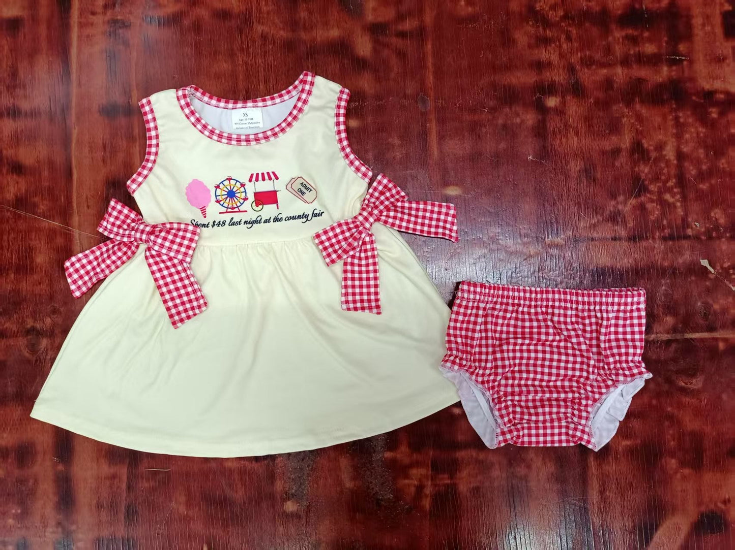 Custom moq 3 eta 6-7weeks baby girl clothes sleeveless briefs sets-25.5.8