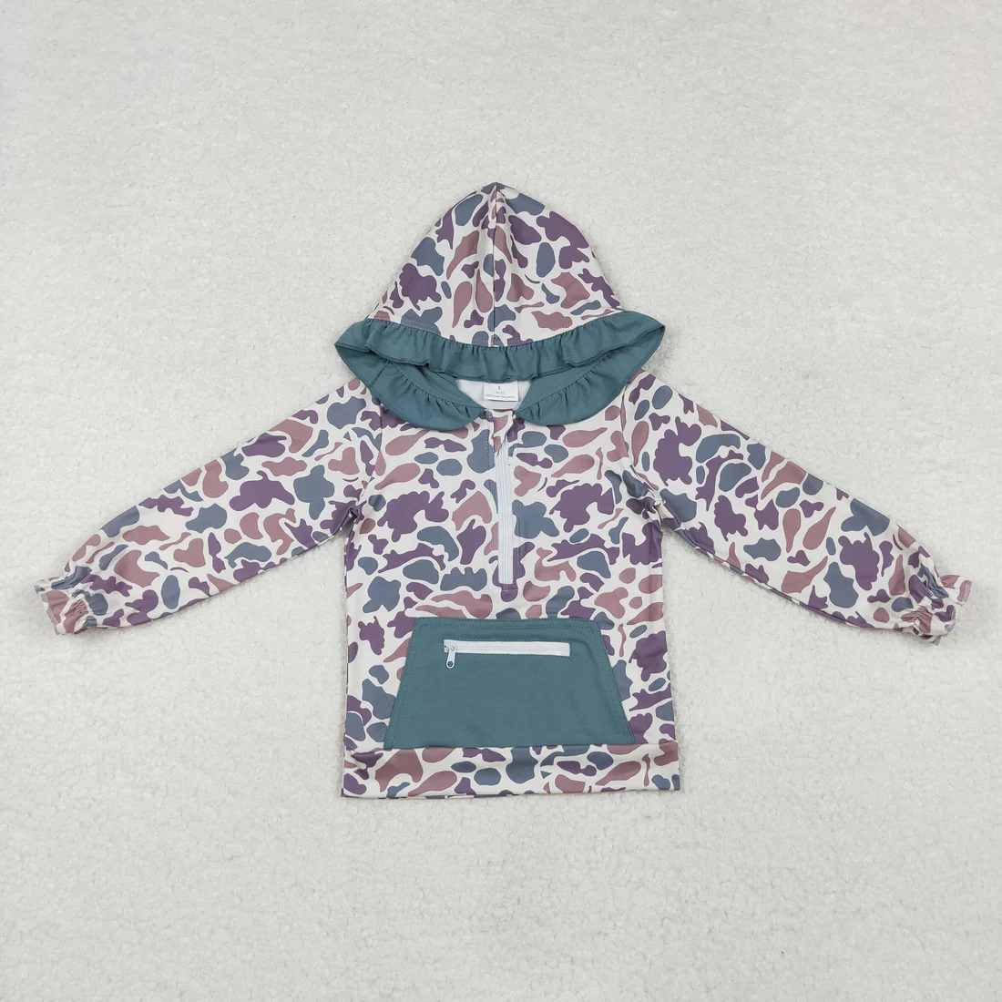 RTS NO MOQ Sibling baby boy girld clothes camouflage hooded long sleeve tops 4 and pants