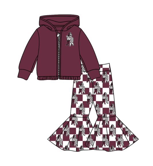 Custom moq 5 mix size milk silk summer teams baby girl clothes hooded long sleeve pants sets-25.10.31