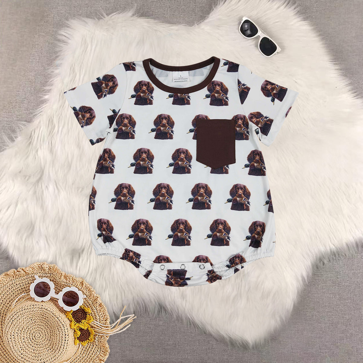 RTS baby boy clothes Short Sleeve Shorts Set romper