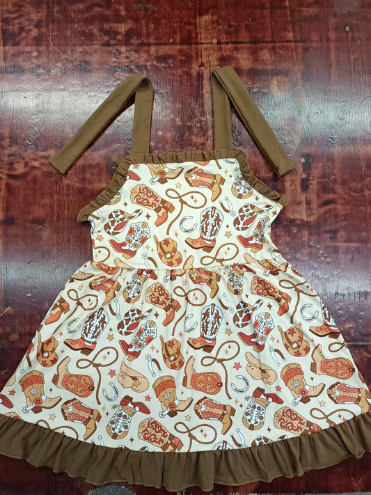 Custom moq 3 eta 6-7weeks baby girl clothes boot hat suspender dress-25.4.30