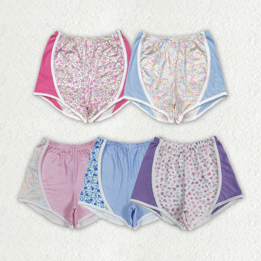 RTS NO MOQ Sibling Baby girls clothes Summer floral Shorts