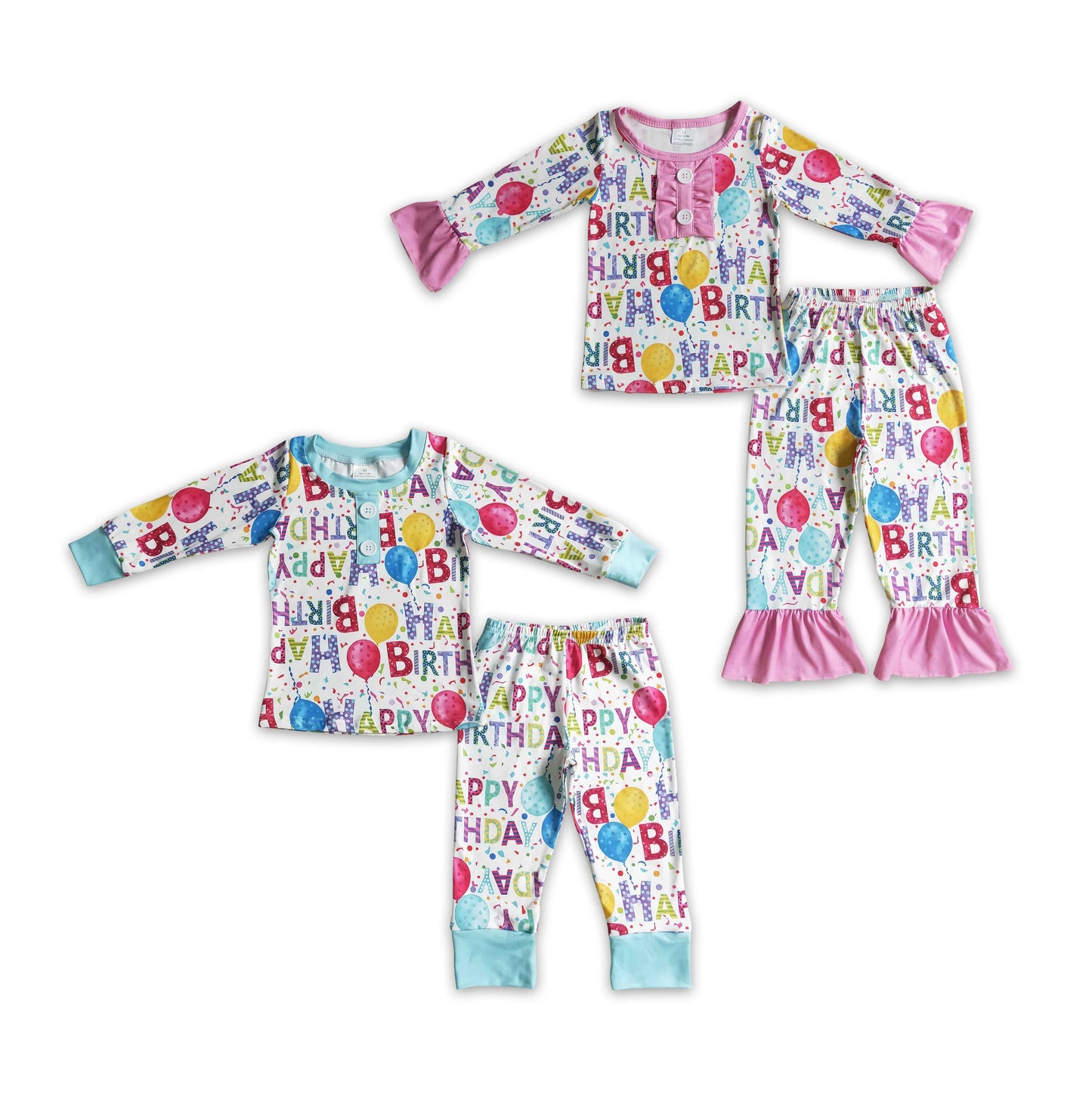 RTS NO MOQ BLP0142 GLP0347 Balloon-Letter Pleated Button Long Sleeve Suit