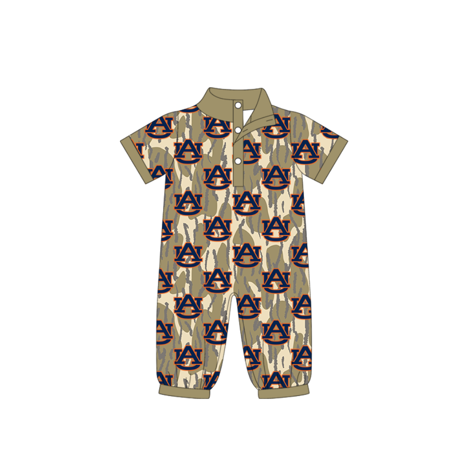 Custom moq 5 mix size milk silk baby boy clothes team summer camouflage short sleeve romper-25.11.22