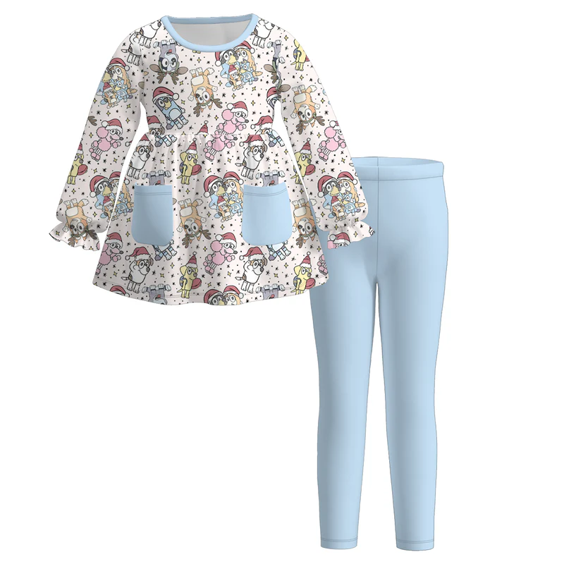 Custom moq 5 each style eta 6-7weeks baby girl clothes summer long sleeve pants sets 1 and sets 2 and dress 2-25.7.14