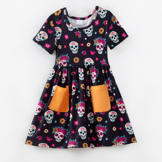 Custom moq 5 each style eta 6-7weeks baby girl clothes short sleeve dress-25.8.4