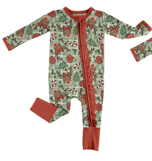 Deadline  August 19custom no moq eta 6-7weeks Long Sleeve Zipper Girls Pleated Romper