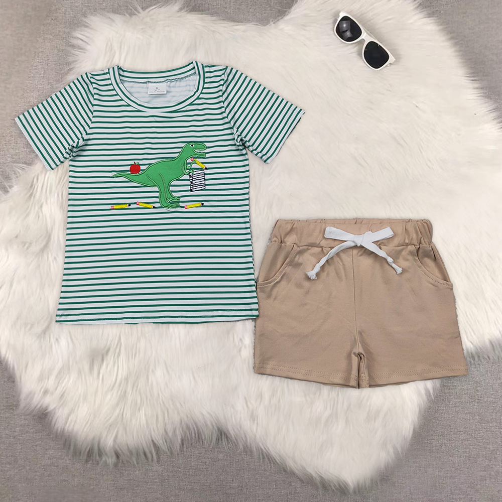 RTS NO MOQ baby Girls Clothes short sleeve shorts Sets