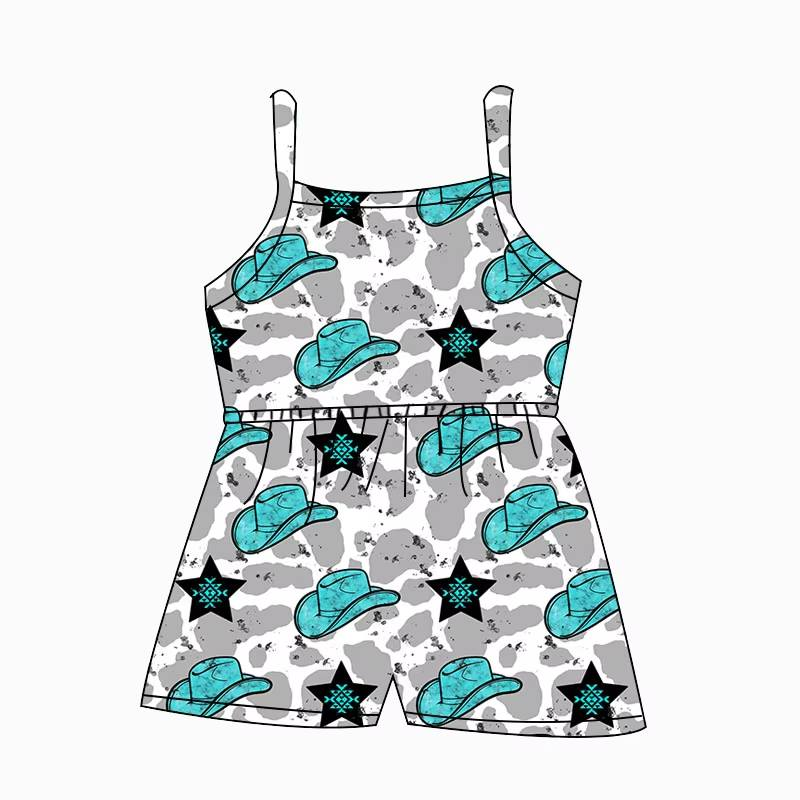 Custom moq 5 mix size milk silk summer baby girl clothes hat suspender jumpsuit-25.8.9