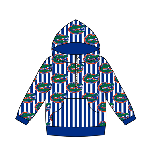 Custom moq 5 mix size milk silk summer team baby boy clothes blue hooded long sleeve top-25.10.27