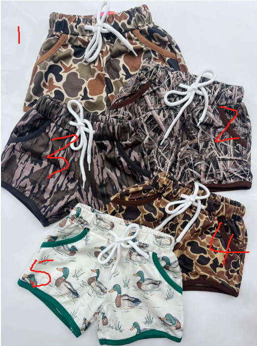 Custom moq 3 eta 6-7weeks Summer camouflage shorts