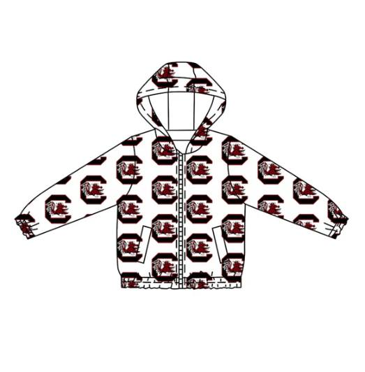 Custom moq 5 mix size milk silk summer teams baby boys clothes team sport team hooded long sleeve top-25.7.15