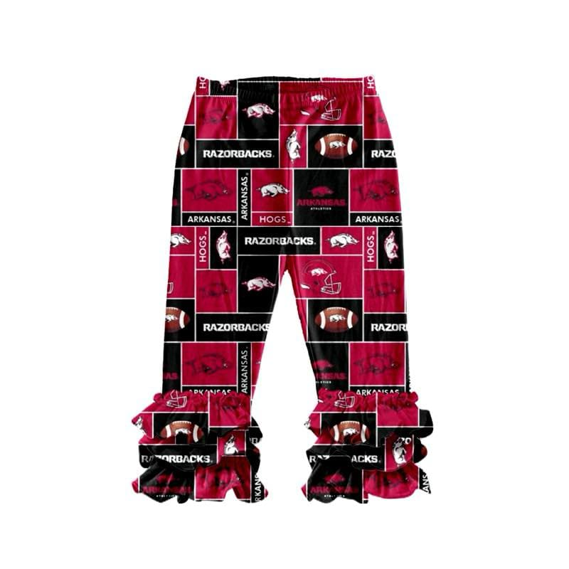 custom moq 3 eta 6-7weeks pants for arkansas baby girls long pants