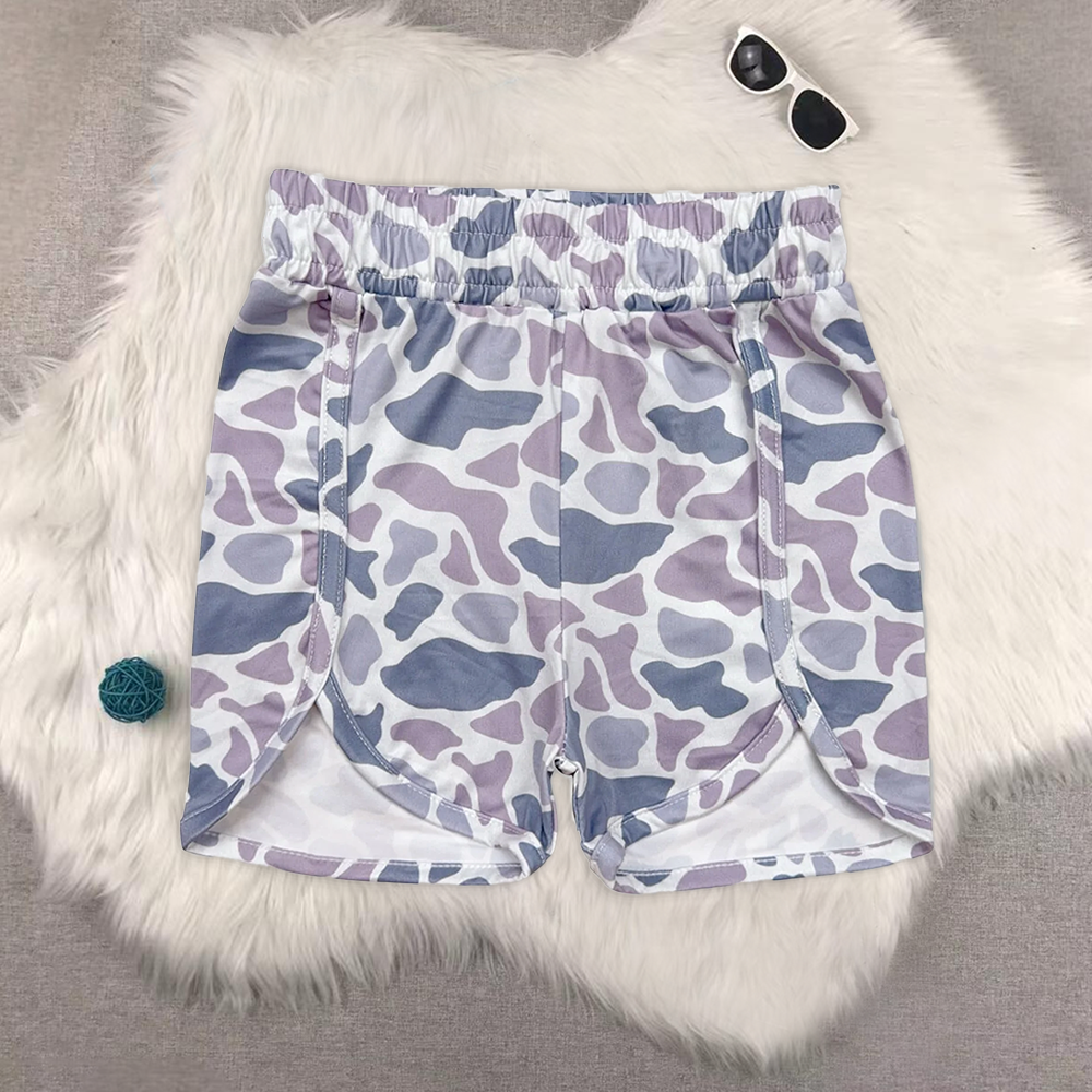 RTS NO MOQ baby girl clothes camouflage summer shorts