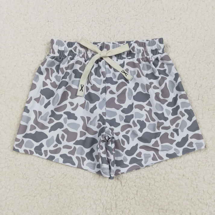 RTS NO MOQ baby boy clothes camouflage summer swim trunks