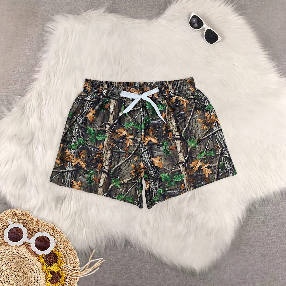 RTS NO MOQ baby boy clothes camouflage summer swim trunks