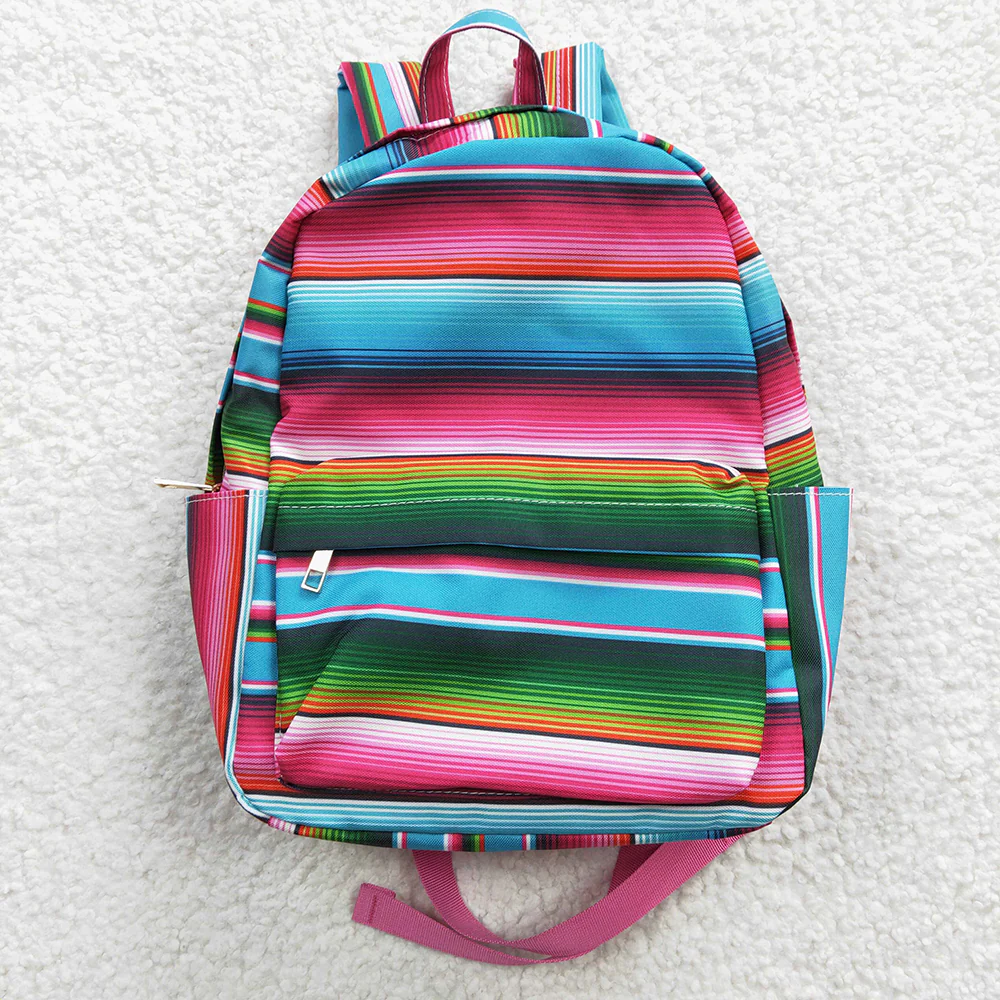 RTS NO MOQ Sibling baby kids clothes striped summer kids backpacks