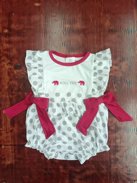 Custom moq 3 eta 6-7weeks baby girls clothes team flying sleeve romper