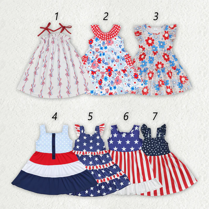 RTS baby girls clothes short Sleeve dress