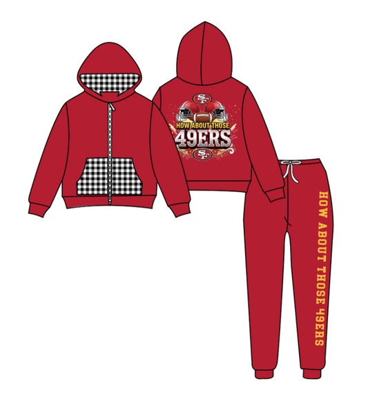 Custom moq 5 mix size eta 6-8weeks milk silk summer teams red baby boy clothes hooded long sleeve pants sets-25.9.13