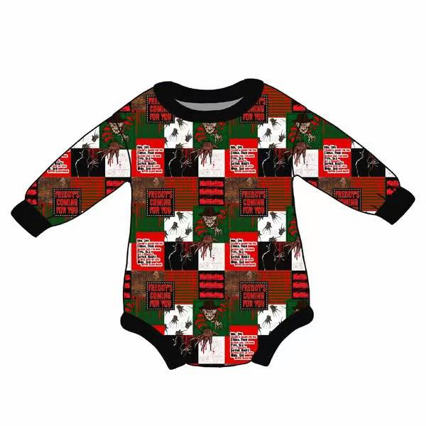 Custom moq 5 each style eta 6-7weeks milk silk baby boys halloween bubble