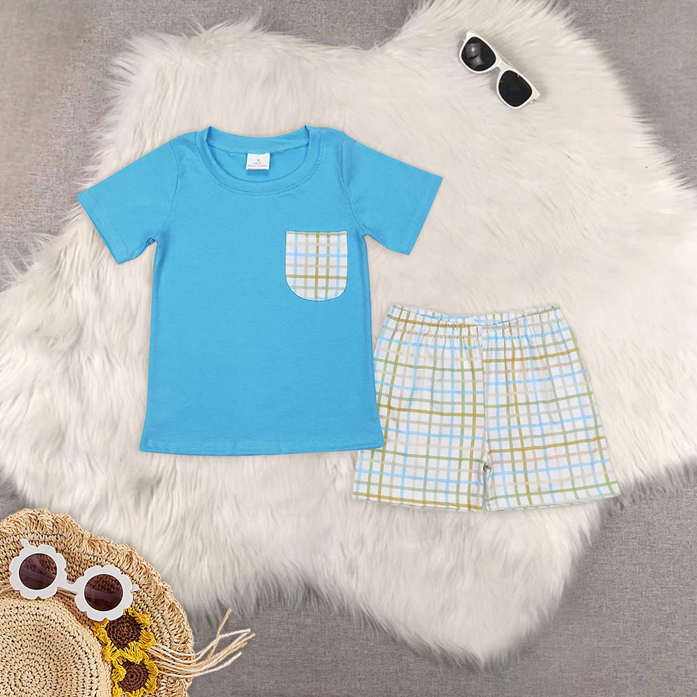 RTS baby girls Boys clothes summer Short Sleeve Shorts sets