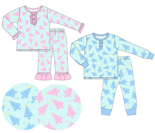 Custom moq 5 each style eta 6-7weeks baby girl clothes Christmas long sleeve pants sets 1 and sets 2-25.8.25