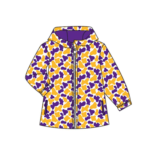Custom moq 5 mix size milk silk baby girls clothes team purple hooded long sleeve top-25.8.7