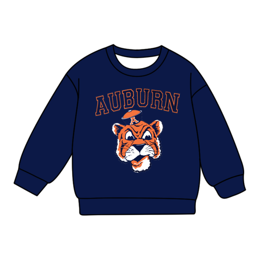 Custom moq 5 mix size milk silk baby girls clothes team navy blue long sleeve top-25.8.6
