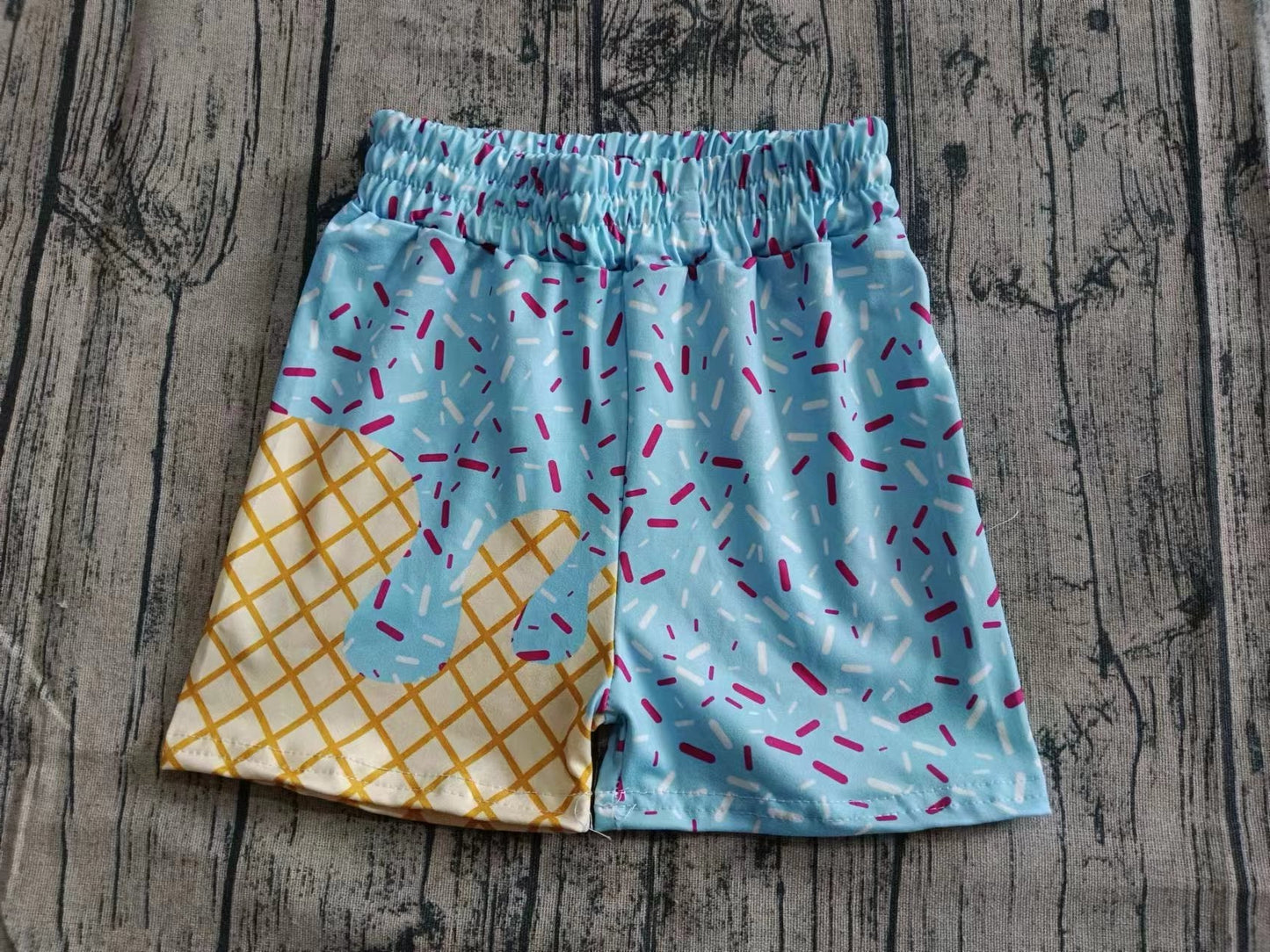 Custom moq 3 eta 6-7weeks kids clothes team blue Beach Summer Shorts-25.5.27
