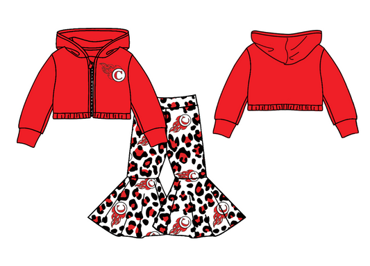 Custom moq 3 eat about 6/8weeks moq 5 eta 5/6weeks leopard hooded long sleeve and long pants set