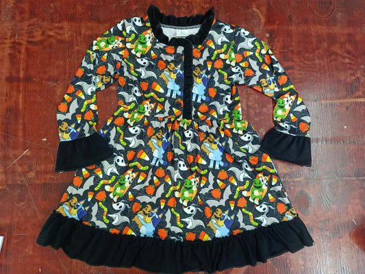 Custom moq 3 eta 6-7weeks Weird Animal Button Maxi Dress