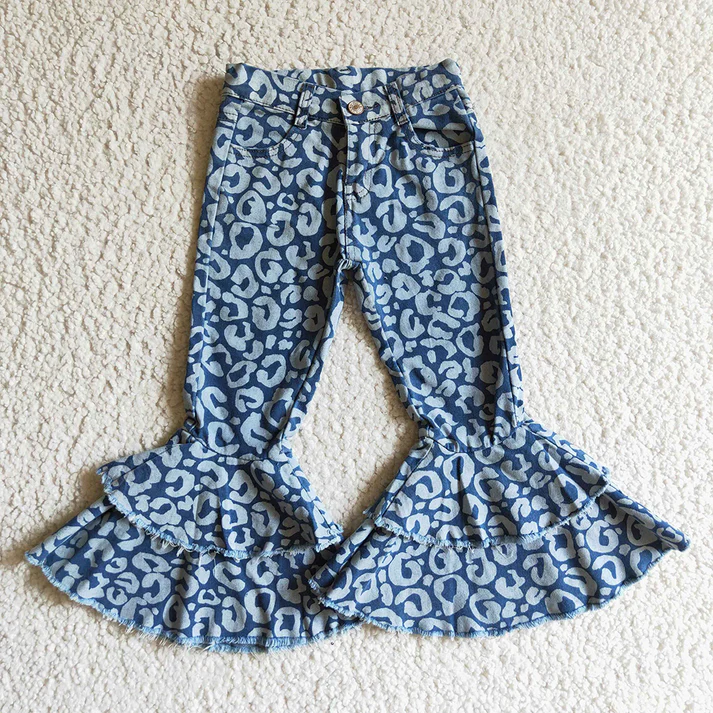 RTS NO MOQ Sibling Baby Girls Clothes Jeans: Flared & Ripped