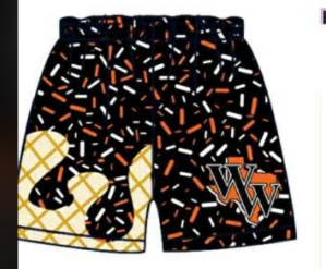 Custom moq 5 mix size milk silk baby girls clothes team sport teams Orange striped boy's cute clothing set