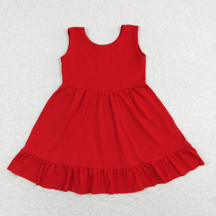 RTS NO MOQ Baby Girl Clothes Short-sleeved dress