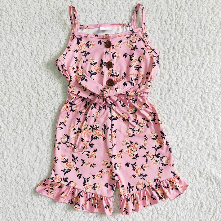 RTS NO MOQ Girls Boys short sleeve Clothes jumpsuit