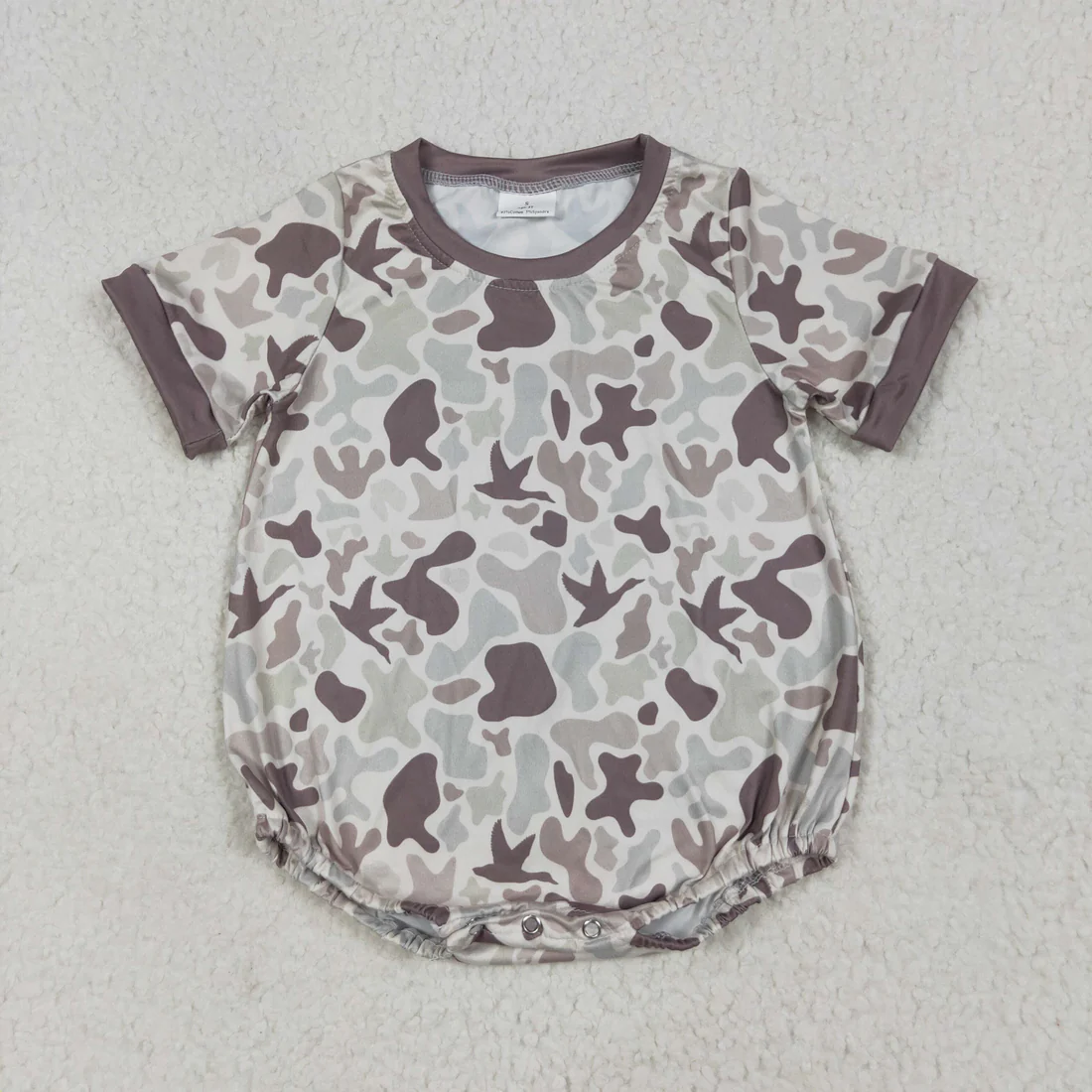 RTS NO MOQ Sibling Baby boy clothes camouflage short sleeve Rompers