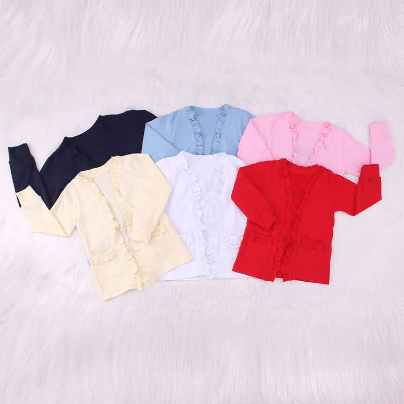 Custom moq 8 each style eta 6-8weeks baby girl clothes lace long sleeve top 6-25.9.16