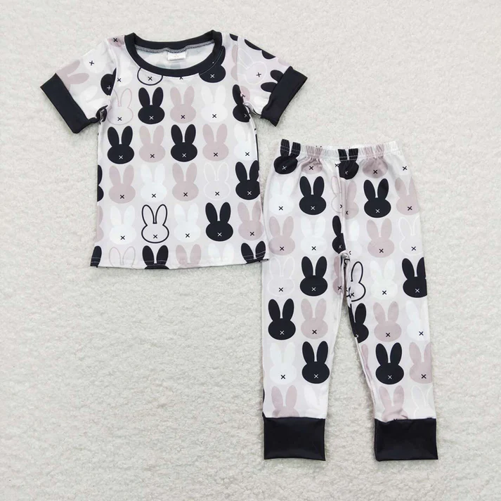 RTS NO MOQ Girls Boys Easter Clothes Sets and top and romper