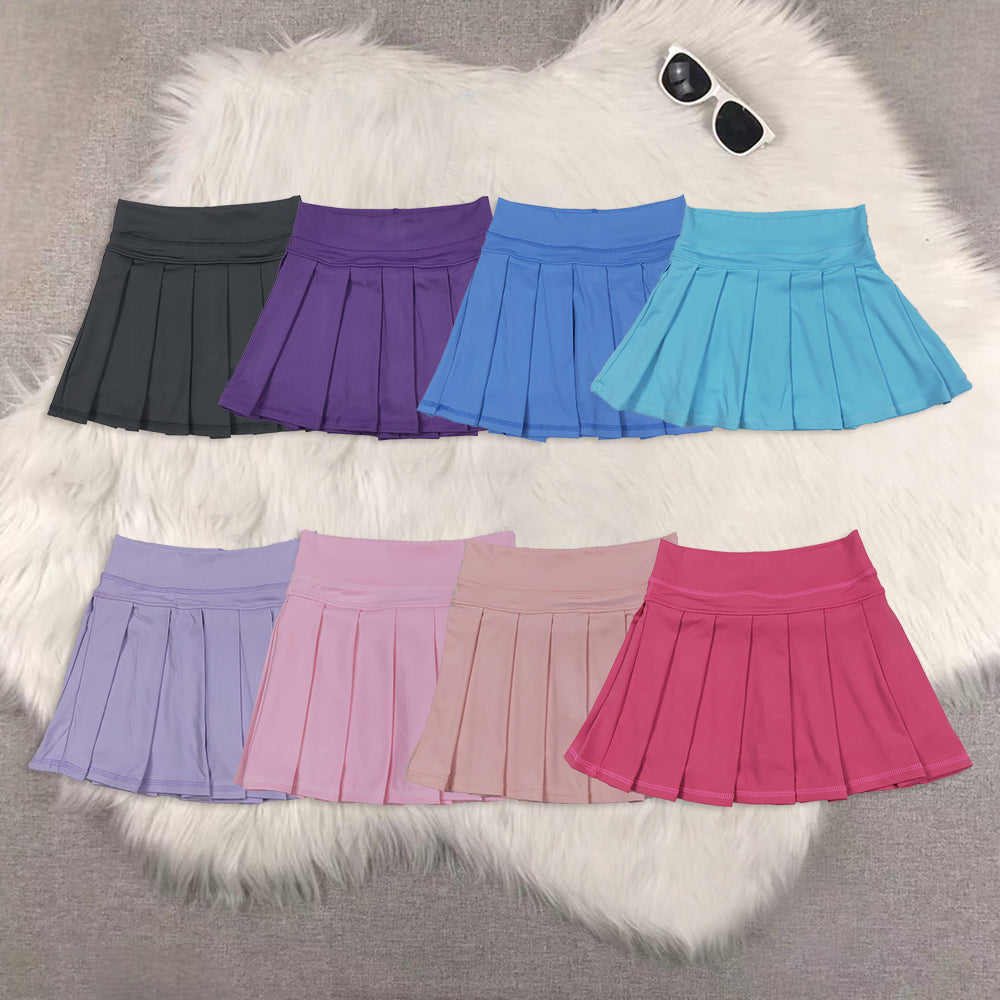 RTS Sibling baby girls clothes yoga solid color summer shorts skirts
